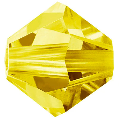 Preciosa Beads Bicone Citrine - Bluestreak Crystals
