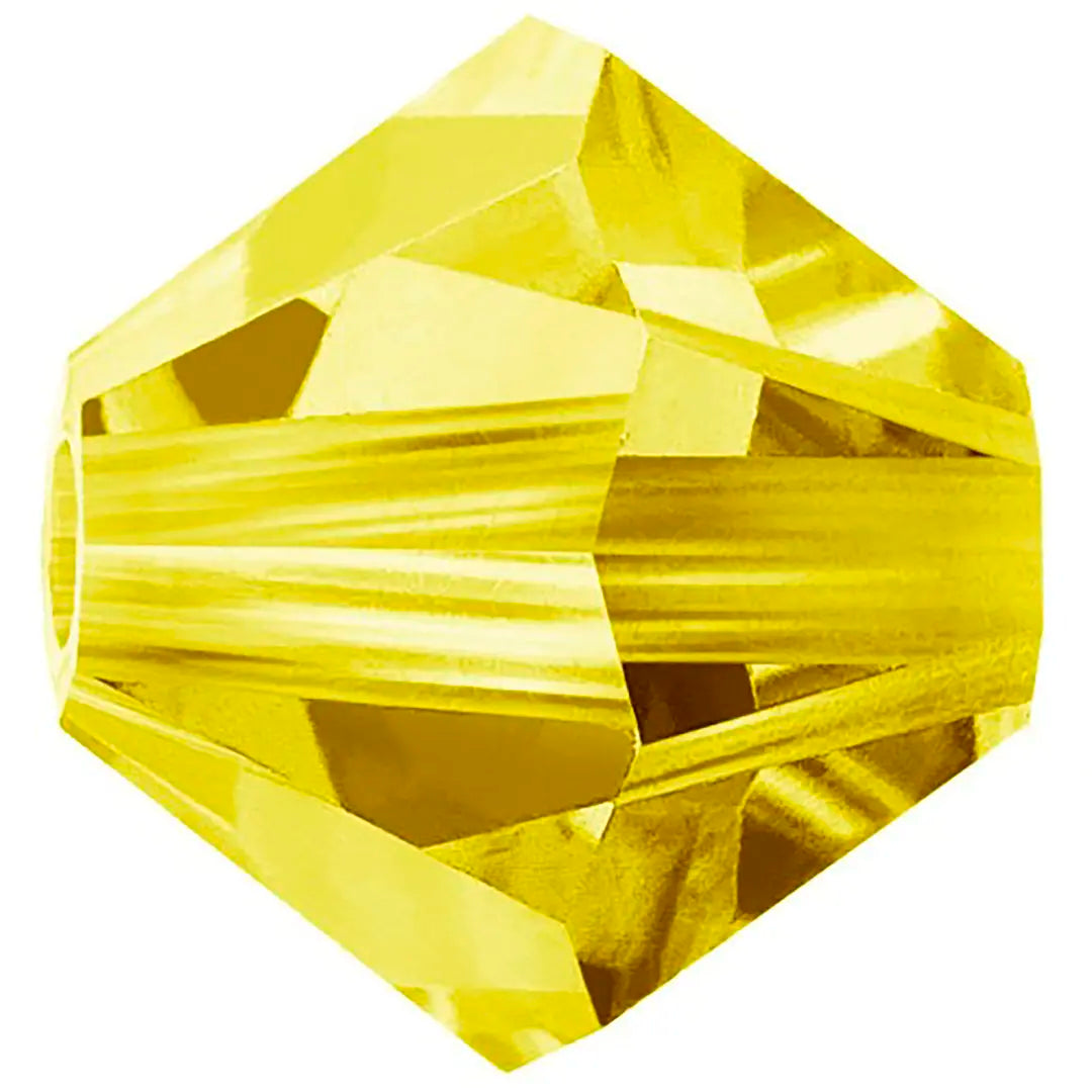 Preciosa Beads Bicone Citrine - Bluestreak Crystals
