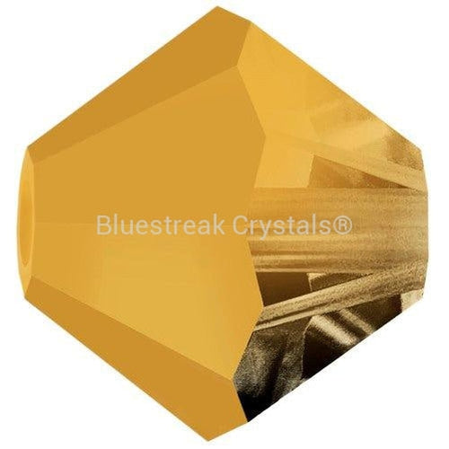 Preciosa Beads Bicone Crystal Aurum Half Coated-Preciosa Beads-3mm - Pack of 100-Bluestreak Crystals
