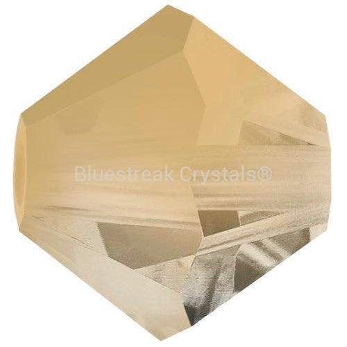 Preciosa Beads Bicone Crystal Starlight Gold Half Coated-Preciosa Beads-3mm - Pack of 100-Bluestreak Crystals