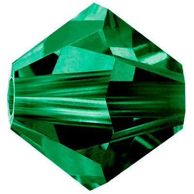 Preciosa Beads Bicone Emerald - Bluestreak Crystals