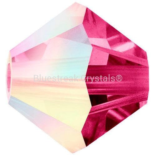 Preciosa Beads Bicone Fuchsia AB-Preciosa Beads-3mm - Pack of 100-Bluestreak Crystals