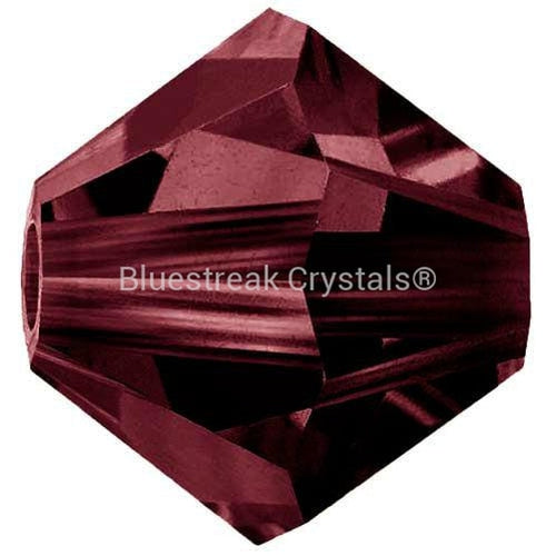 Preciosa Beads Bicone Garnet-Preciosa Beads-6mm - Pack of 50-Bluestreak Crystals