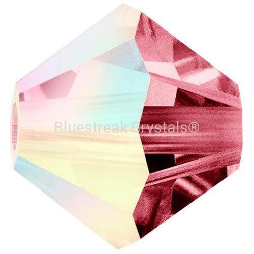 Preciosa Beads Bicone Indian Pink AB-Preciosa Beads-4mm - Pack of 100-Bluestreak Crystals