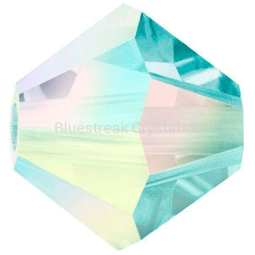 Preciosa Beads Bicone Indicolite AB 2X-Preciosa Beads-4mm - Pack of 100-Bluestreak Crystals
