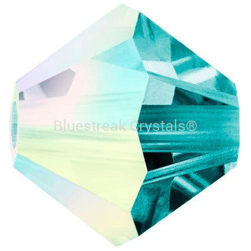 Preciosa Beads Bicone Indicolite AB-Preciosa Beads-4mm - Pack of 100-Bluestreak Crystals