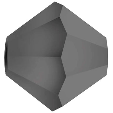 Preciosa Beads Bicone Jet Hematite Fully Coated - Bluestreak Crystals