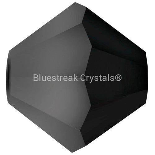 Preciosa Beads Bicone Jet Hematite Half Coated-Preciosa Beads-3mm - Pack of 100-Bluestreak Crystals