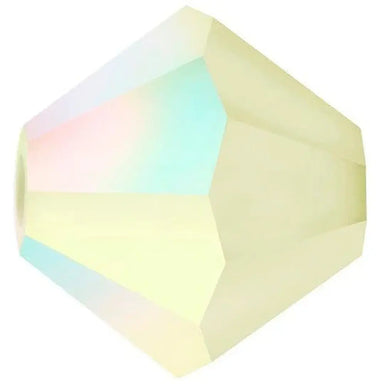 Preciosa Beads Bicone Jonquil Matte AB - Bluestreak Crystals