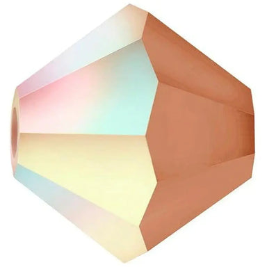 Preciosa Beads Bicone Light Colorado Topaz Matte AB - Bluestreak Crystals