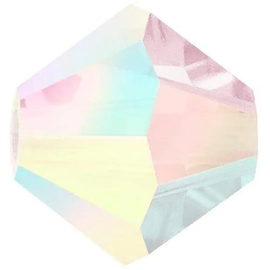 Preciosa Beads Bicone Light Rose AB 2X - Bluestreak Crystals