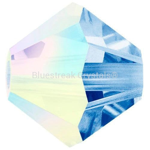 Preciosa Beads Bicone Light Sapphire AB-Preciosa Beads-3mm - Pack of 100-Bluestreak Crystals