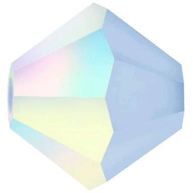 Preciosa Beads Bicone Light Sapphire Matte AB - Bluestreak Crystals