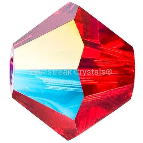 Preciosa Beads Bicone Light Siam Glitter-Preciosa Beads-3mm - Pack of 100-Bluestreak Crystals