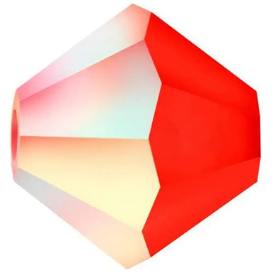 Preciosa Beads Bicone Light Siam Matte AB - Bluestreak Crystals