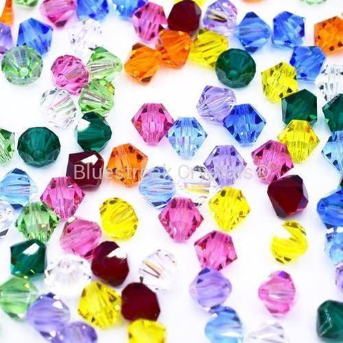 Preciosa Beads Bicone Mix Rainbow-Preciosa Beads-6mm - Pack of 50-Bluestreak Crystals
