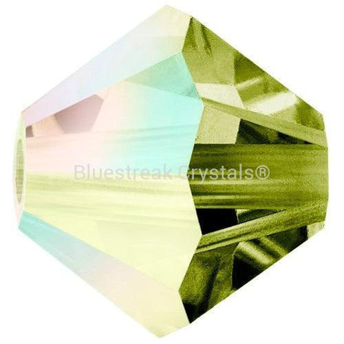 Preciosa Beads Bicone Olivine AB-Preciosa Beads-3mm - Pack of 100-Bluestreak Crystals