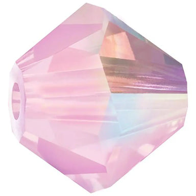 Preciosa Beads Bicone Pink Sapphire AB - Bluestreak Crystals