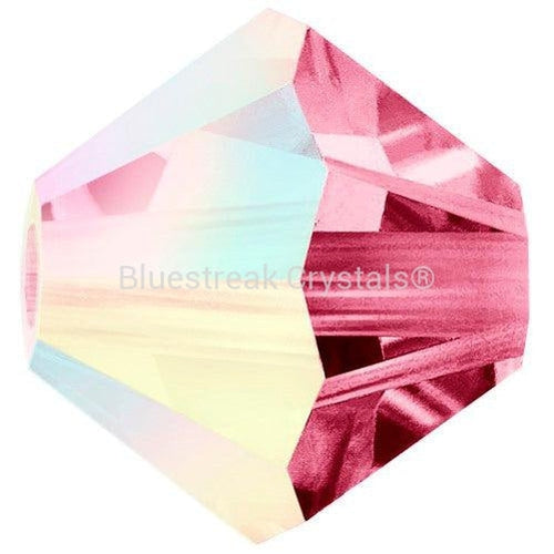 Preciosa Beads Bicone Rose AB-Preciosa Beads-3mm - Pack of 100-Bluestreak Crystals