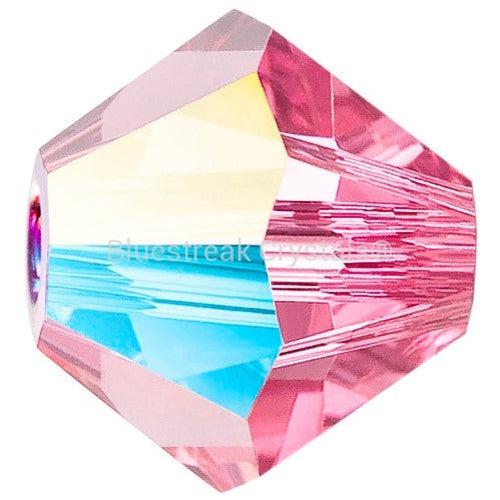 Preciosa Beads Bicone Rose Glitter-Preciosa Beads-3mm - Pack of 100-Bluestreak Crystals