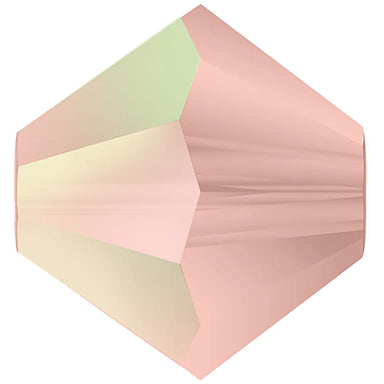 Preciosa Beads Bicone Rose Peach Matte AB - Bluestreak Crystals
