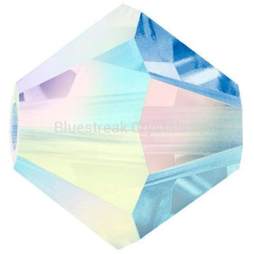 Preciosa Beads Bicone Sapphire AB 2X-Preciosa Beads-4mm - Pack of 100-Bluestreak Crystals