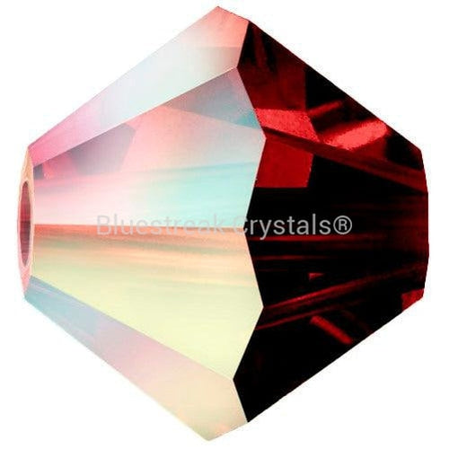 Preciosa Beads Bicone Siam AB-Preciosa Beads-3mm - Pack of 100-Bluestreak Crystals