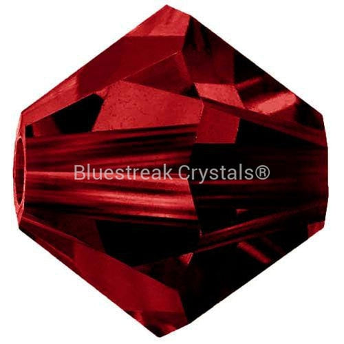 Preciosa Beads Bicone Siam-Preciosa Beads-3mm - Pack of 100-Bluestreak Crystals