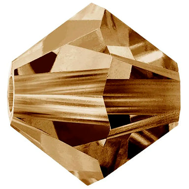 Preciosa Beads Bicone Smoked Topaz - Bluestreak Crystals