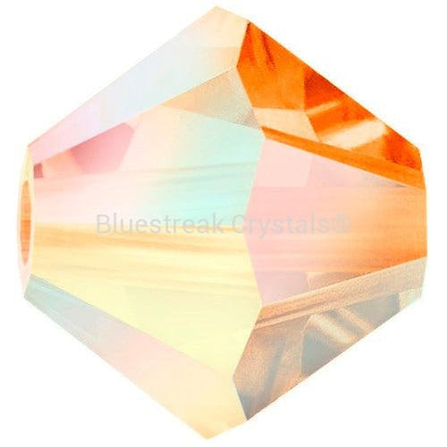 Preciosa Beads Bicone Sun AB 2X-Preciosa Beads-4mm - Pack of 100-Bluestreak Crystals