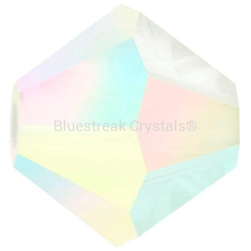 Preciosa Beads Bicone White Opal AB 2X-Preciosa Beads-4mm - Pack of 100-Bluestreak Crystals