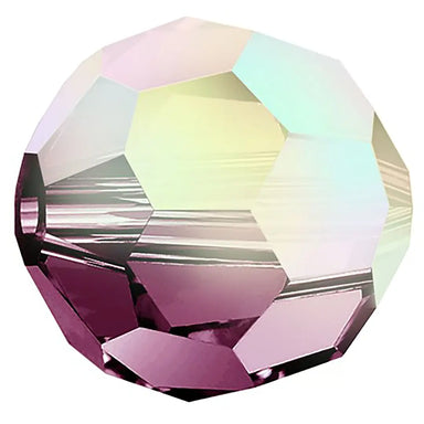 Preciosa Beads Round Amethyst AB - Bluestreak Crystals