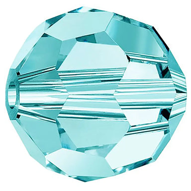 Preciosa Beads Round Aqua Bohemica - Bluestreak Crystals