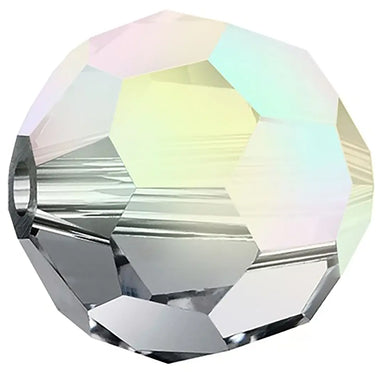 Preciosa Beads Round Black Diamond AB - Bluestreak Crystals