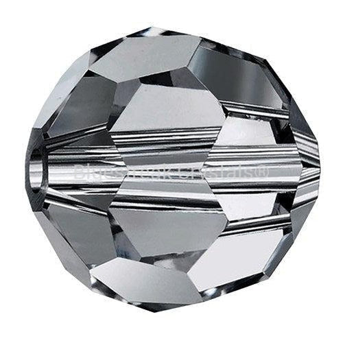 Preciosa Beads Round Black Diamond-Preciosa Beads-4mm - Pack of 25-Bluestreak Crystals
