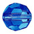 Preciosa Beads Round Capri Blue-Preciosa Beads-4mm - Pack of 25-Bluestreak Crystals