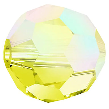 Preciosa Beads Round Citrine AB - Bluestreak Crystals