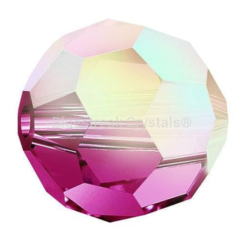 Preciosa Beads Round Fuchsia AB-Preciosa Beads-4mm - Pack of 25-Bluestreak Crystals