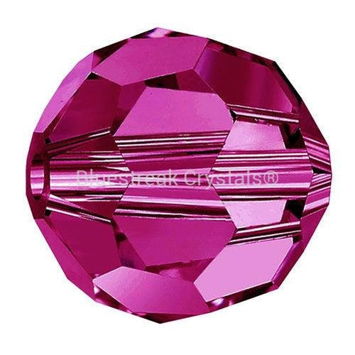 Preciosa Beads Round Fuchsia-Preciosa Beads-4mm - Pack of 25-Bluestreak Crystals