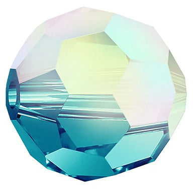 Preciosa Beads Round Indicolite AB - Bluestreak Crystals