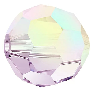 Preciosa Beads Round Light Amethyst AB - Bluestreak Crystals