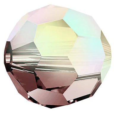 Preciosa Beads Round Light Burgundy AB - Bluestreak Crystals