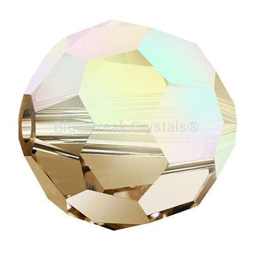 Preciosa Beads Round Light Colorado Topaz AB-Preciosa Beads-3mm - Pack of 25-Bluestreak Crystals