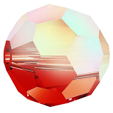 Preciosa Beads Round Light Siam AB - Bluestreak Crystals