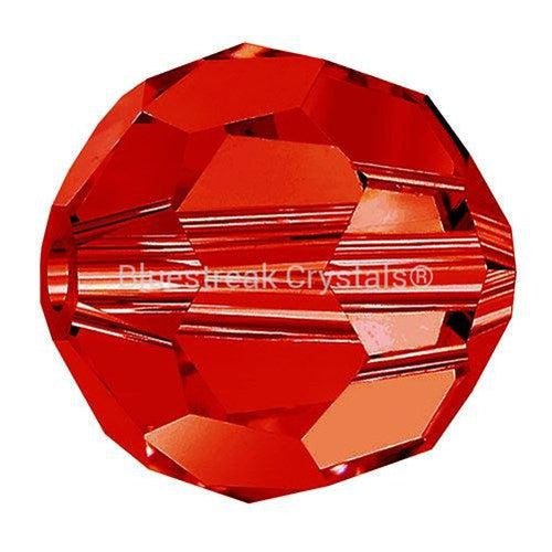 Preciosa Beads Round Light Siam-Preciosa Beads-4mm - Pack of 25-Bluestreak Crystals