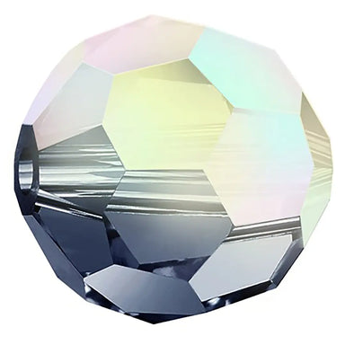 Preciosa Beads Round Montana AB - Bluestreak Crystals