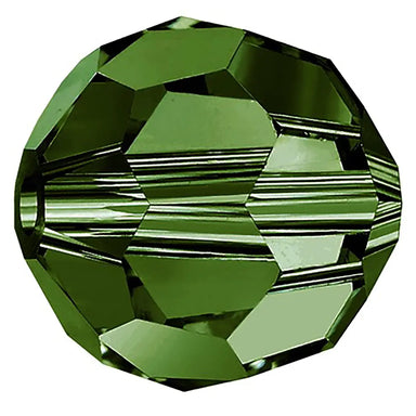 Preciosa Beads Round Olivine - Bluestreak Crystals