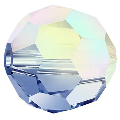 Preciosa Beads Round Sapphire AB - Bluestreak Crystals