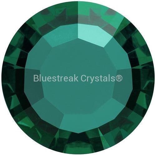 Preciosa Chatons Channel Round Stones Emerald UNFOILED-Preciosa Chatons & Round Stones-SS29 (6.25mm) - Pack of 25-Bluestreak Crystals