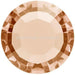 Preciosa Chatons Channel Round Stones Light Peach UNFOILED - Bluestreak Crystals